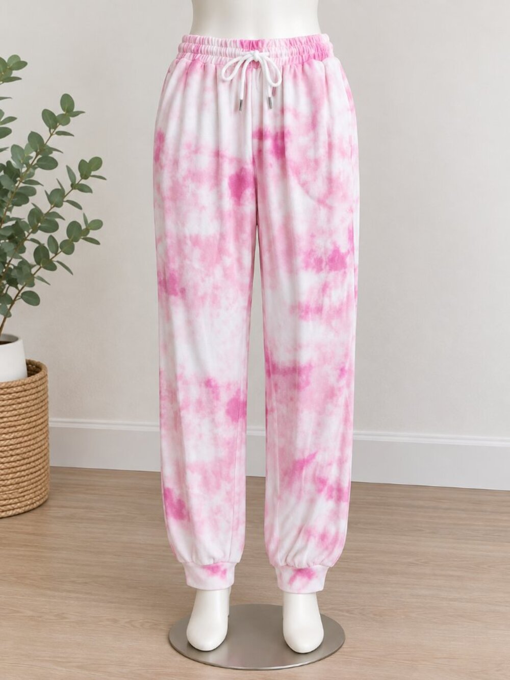 Coco + Jaimeson Pink Tie Dye Pajama Jogger Pants NWT